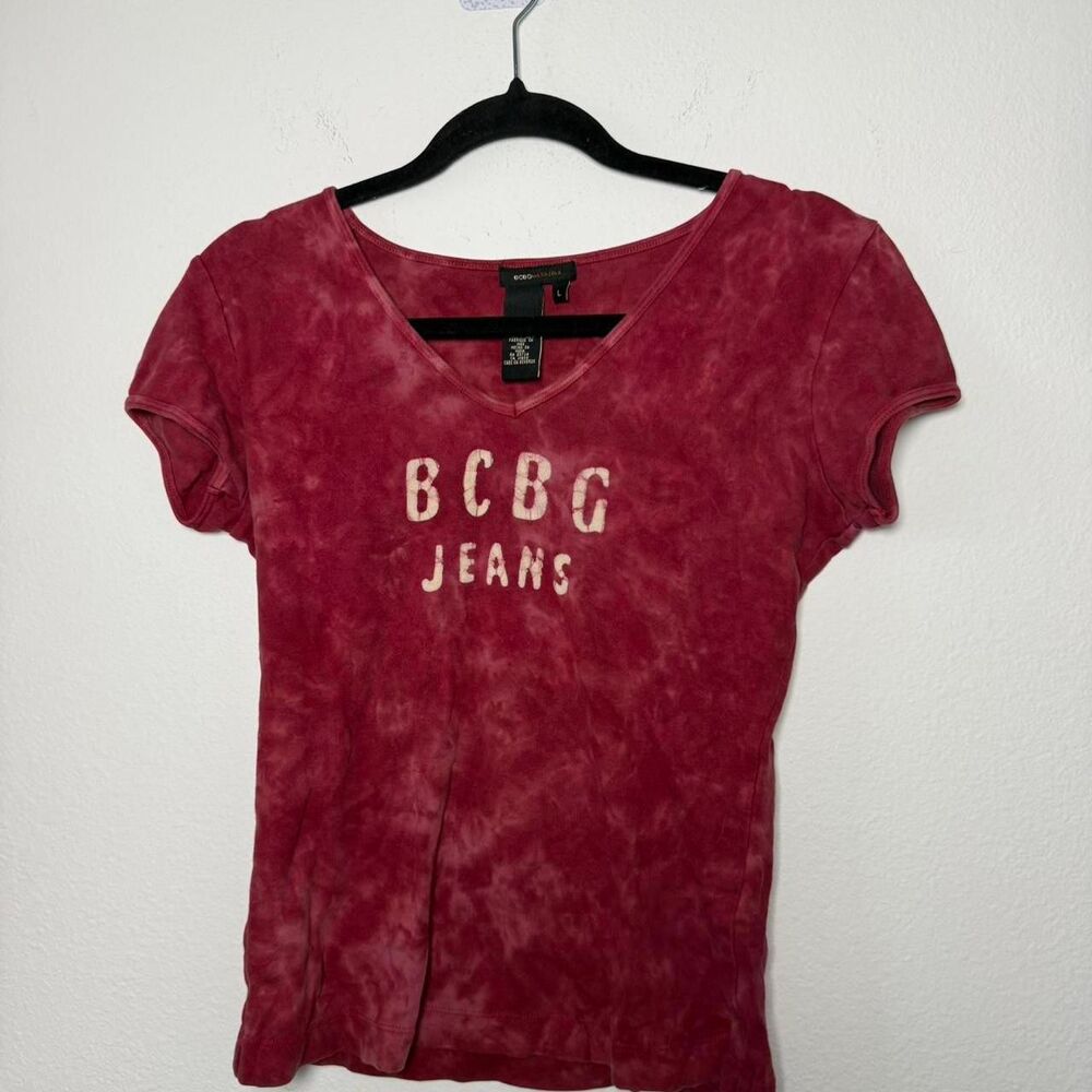 Bcbg maxazria Women's Red and Burgundy Blouse D37